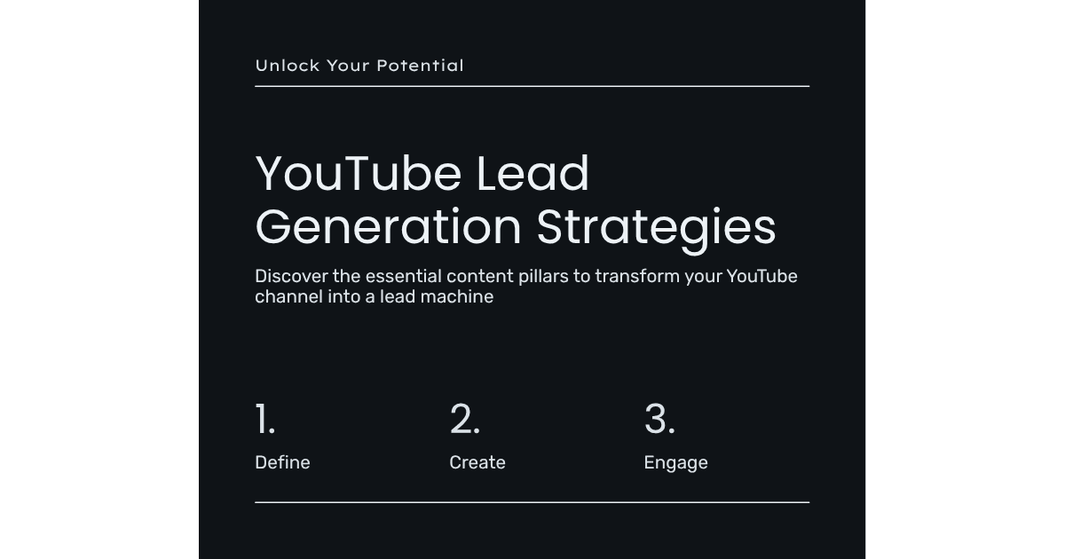 The 4 Content Pillars That Turn a YouTube Channel into a Lead Machine