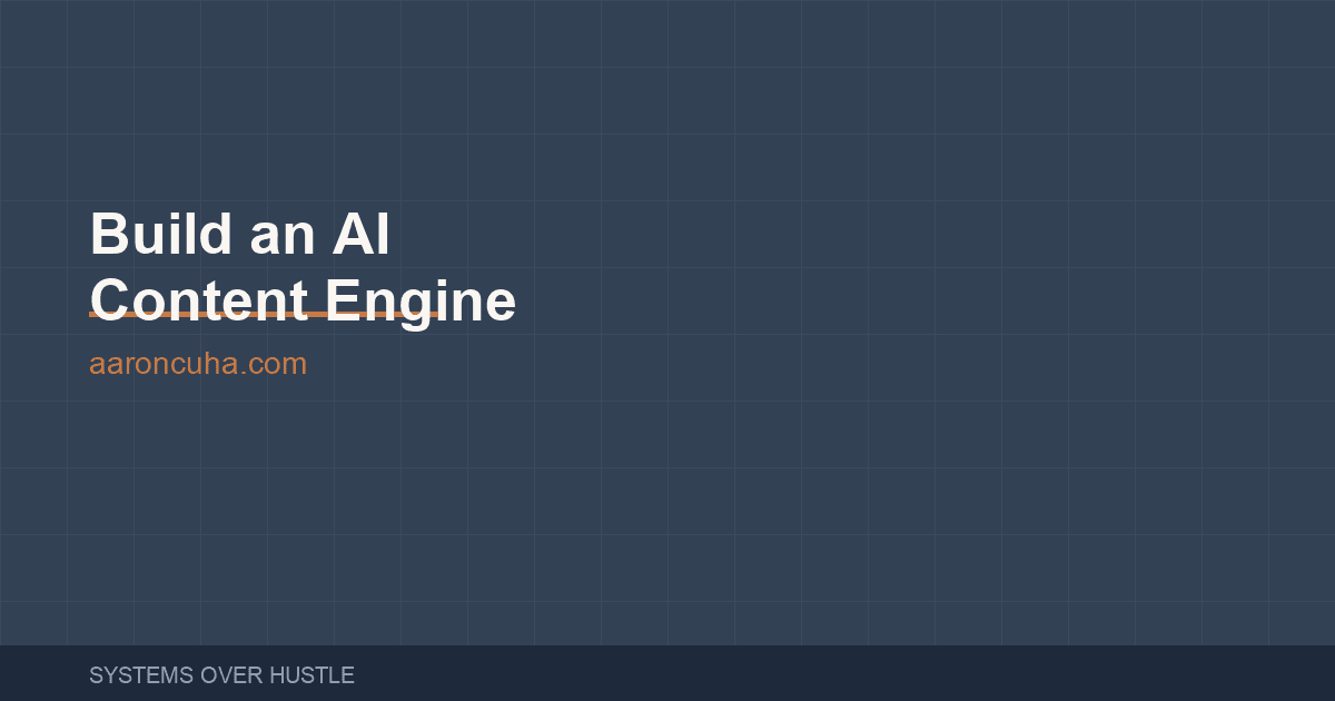 How to Build an AI Content Engine for Your Business