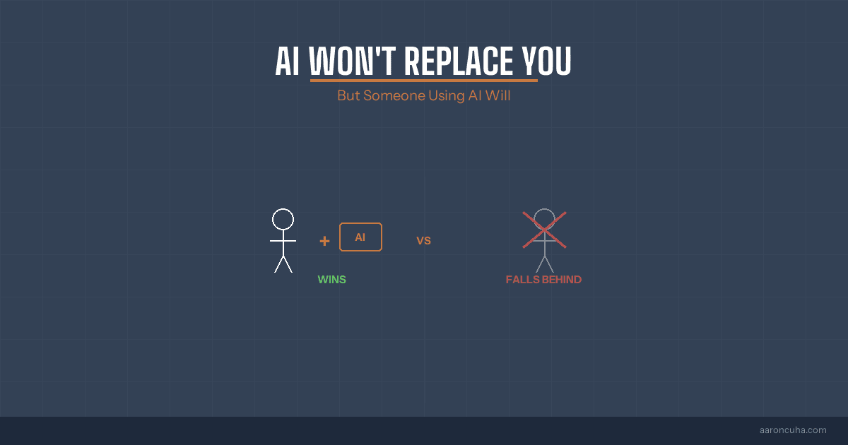 AI Will Not Replace You — But Someone Using AI Will