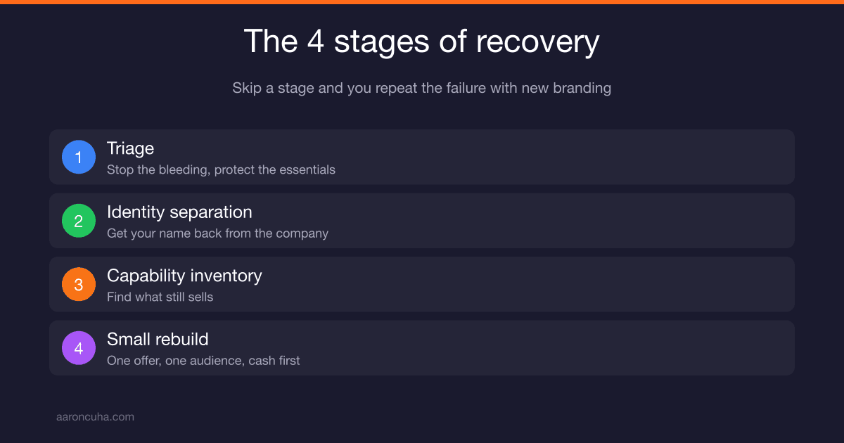 How to Recover From Business Failure: The 4 Stages Nobody Warns You About