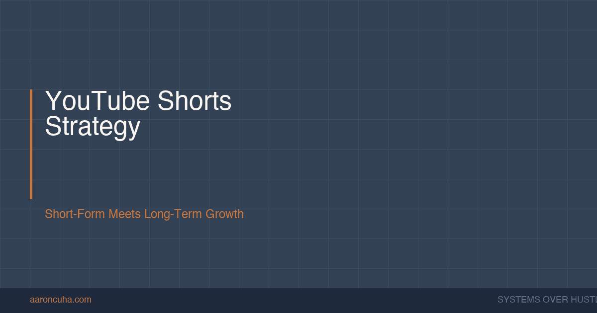 YouTube Shorts Strategy: How to Use Short-Form Video to Grow Your Channel